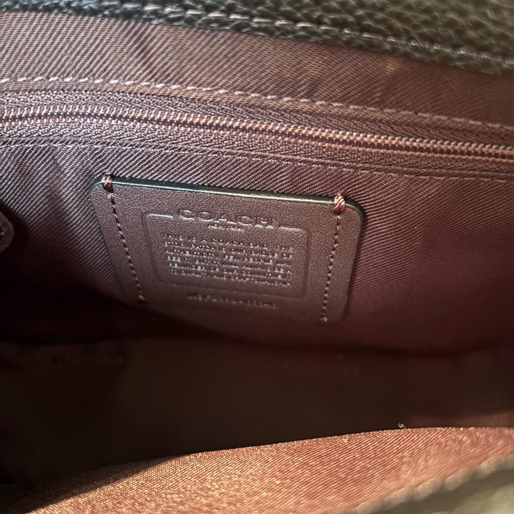 Coach Cassie 19 Black Leather Crossbody Bag - Picture 7 of 9